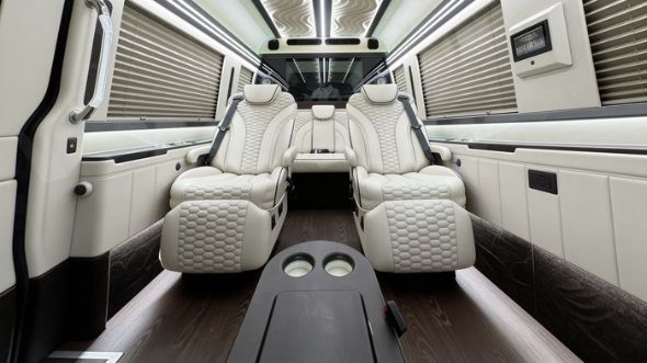 newport news 8 passenger sprinter van interior