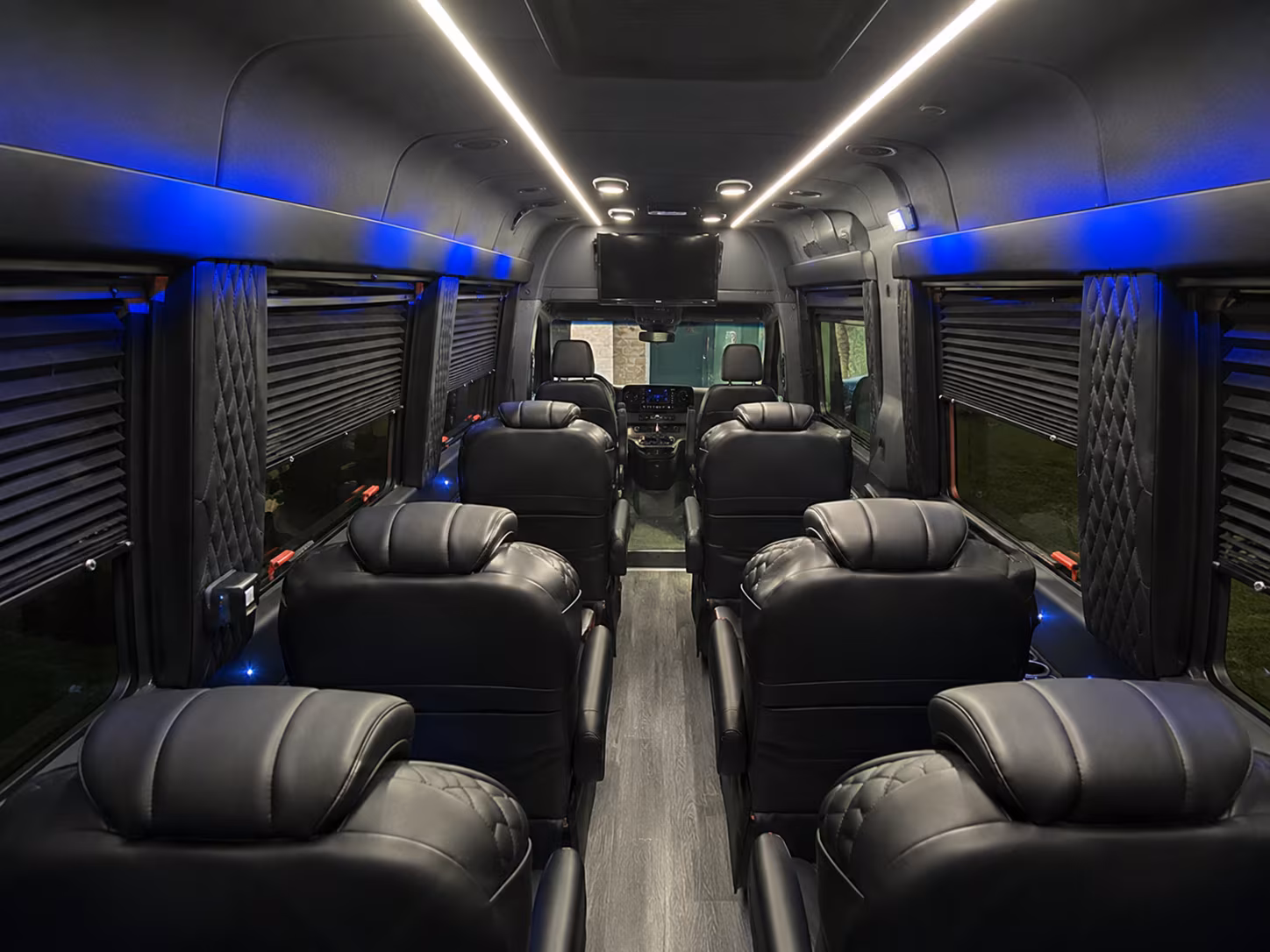 newport news 12 passenger sprinter van inside