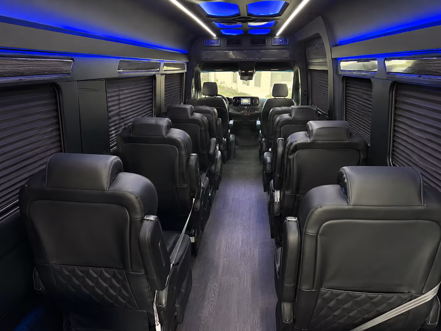 newport news 8 passenger sprinter van inside